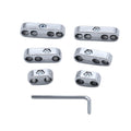 #91H Automotive Parts & Accessories,7mm 8mm Spark Plug Wire Separators Looms Dividers for ford Chevy 9723 (Chrome)