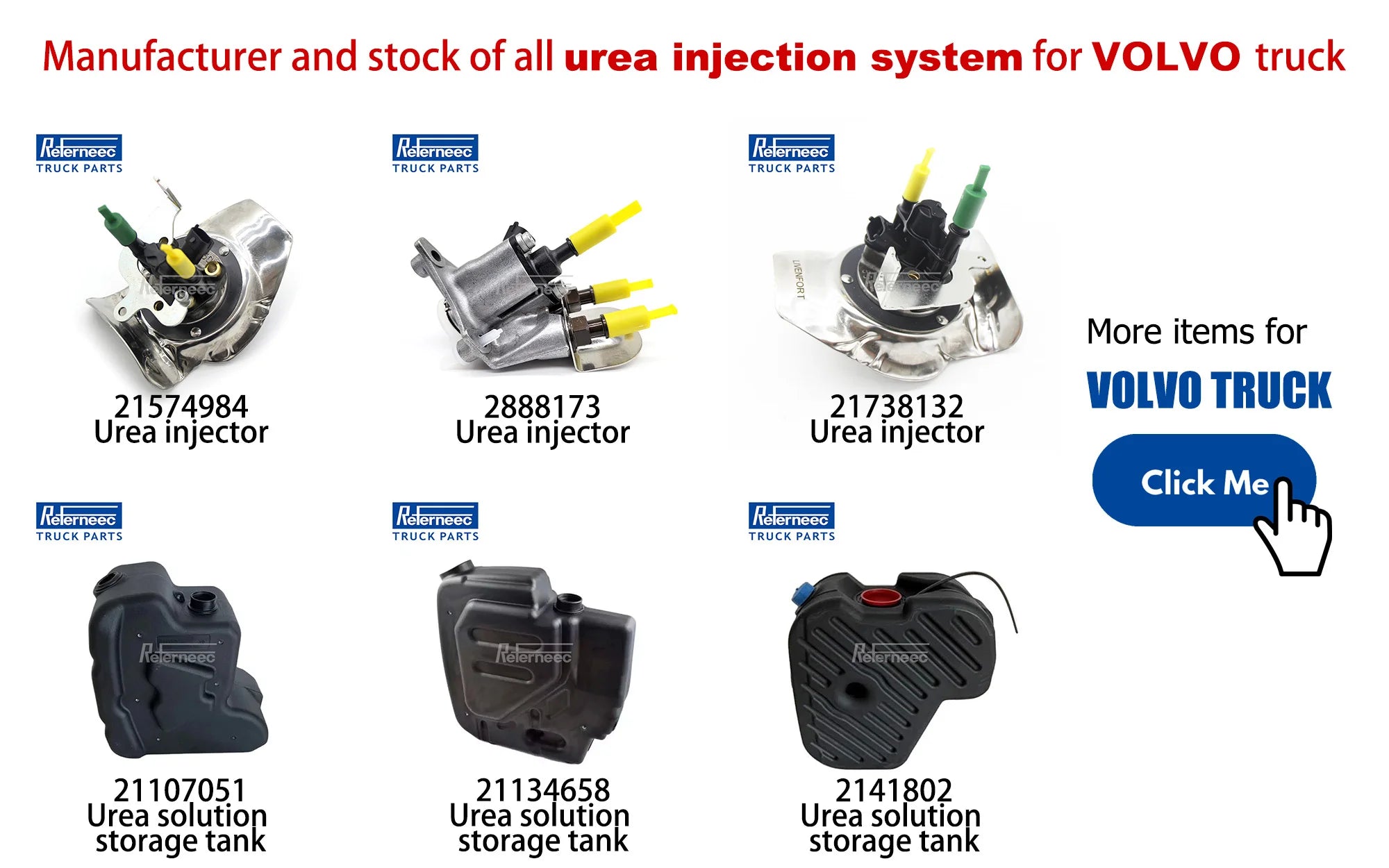 New REFERNEEEC Urea Pump Urea Injector Urea Tank for  MERCEDES SCANIA DAF MAN IVECO RENAULT Truck
