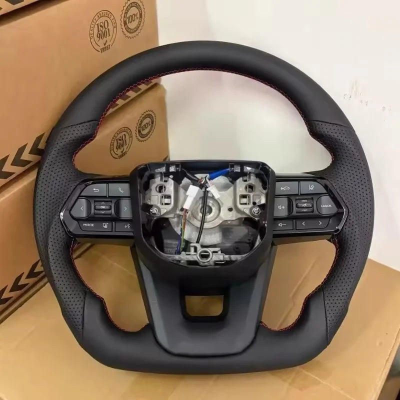 Customized Custom Leather Car Steering Wheel For Toyota Land Cruiser LC200 LC300 Prado 120 150 200 LC79 LC70 LC76 Steering Whee