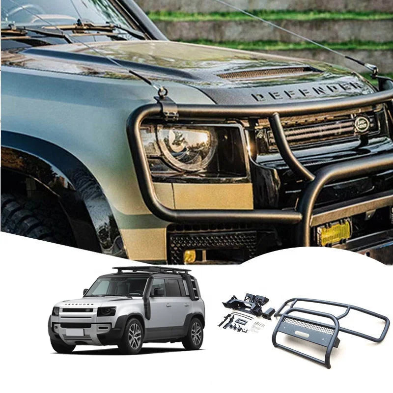 Car Exterior Accessories Steel Front Bumper Guard Bull bar for Land Rover Defender Front Bumper with Winch Bracket 2020-2025
