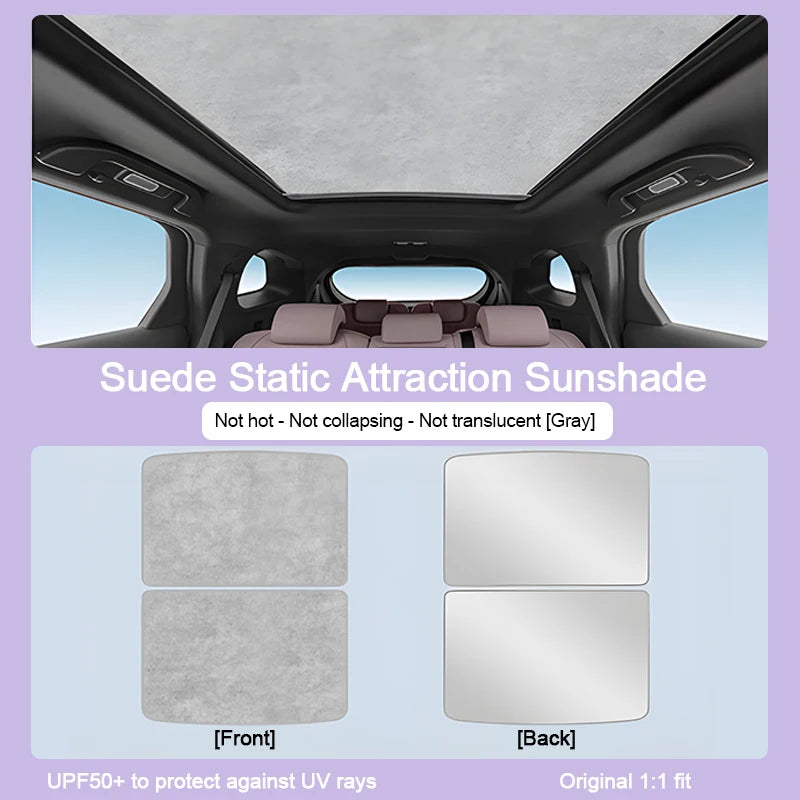 For Rox Polestones 01 2026 2025 2024 2023 Electrostatic Adsorption Sun Visor Roof Sunshade Accessories Interior Sun Protection