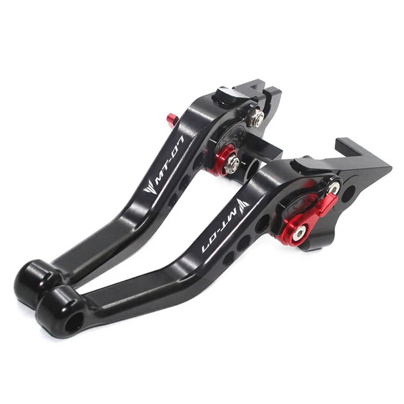 لطراز Yamaha MT-07/FZ-07 2014-2021 مجموعة ذراع قابض وفرامل CNC، مقابض قابلة للتعديل، إكسسوارات دراجات نارية