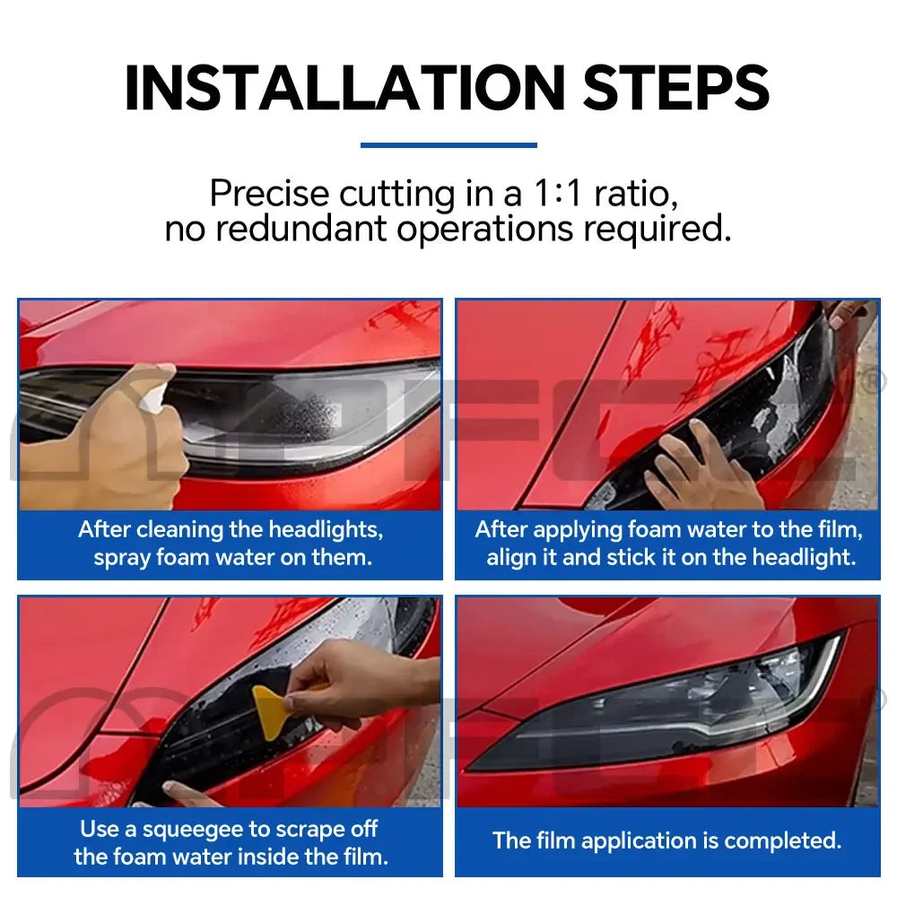 For BYD Seal EV Version 2021-2024 Car Headlight Rearview Film TPU Paint Protection Film Pre-cut Clear PPF Anti-scratch Resistant