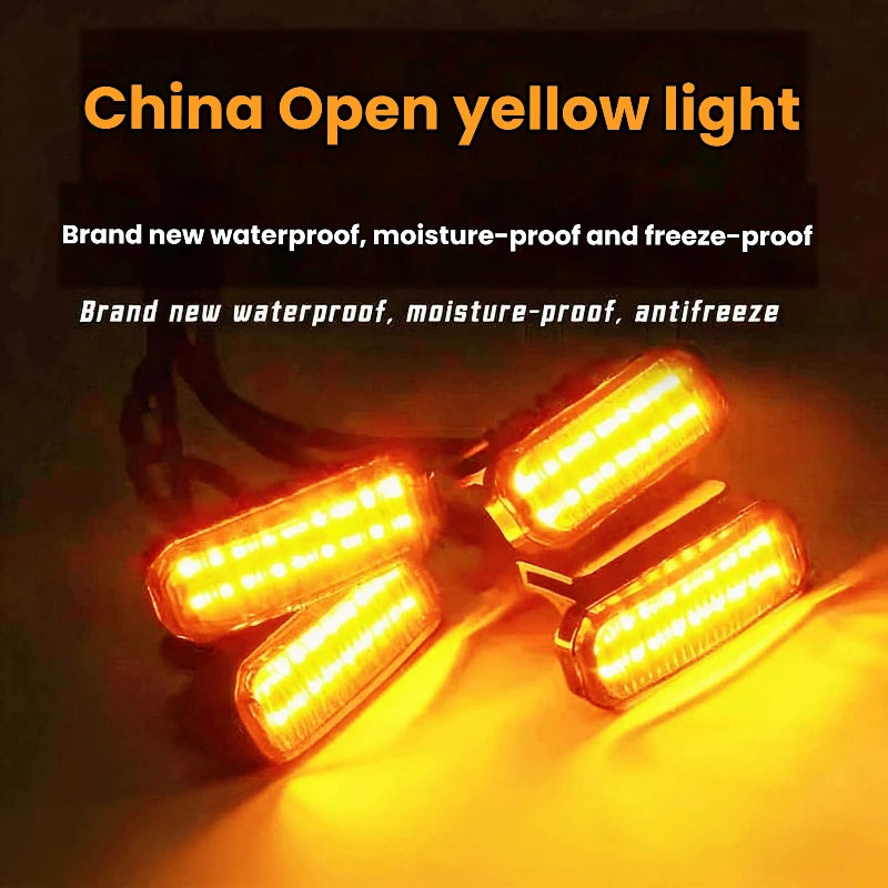 LED Front Grille Light FOR BYD LEOPARD 8 DENZA B8 Car Daytime Running Light Wheel Eyebrow Lamp For Pickup Offroad 12V