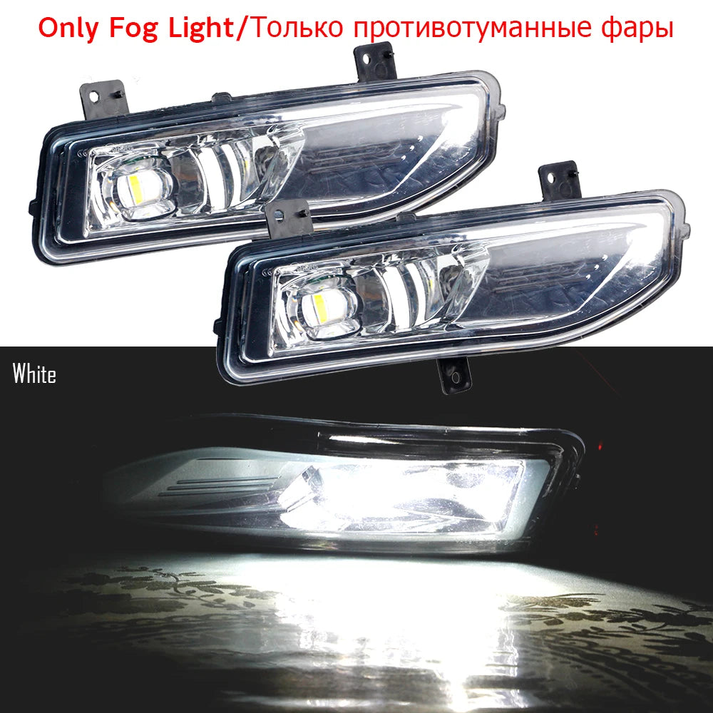 30W 4000LM Car Front Bumper LED Fog Light Assembly Harness Wire Bracket Cover For Nissan X-Trail Xtrail T32 2017 2018 2019 2020