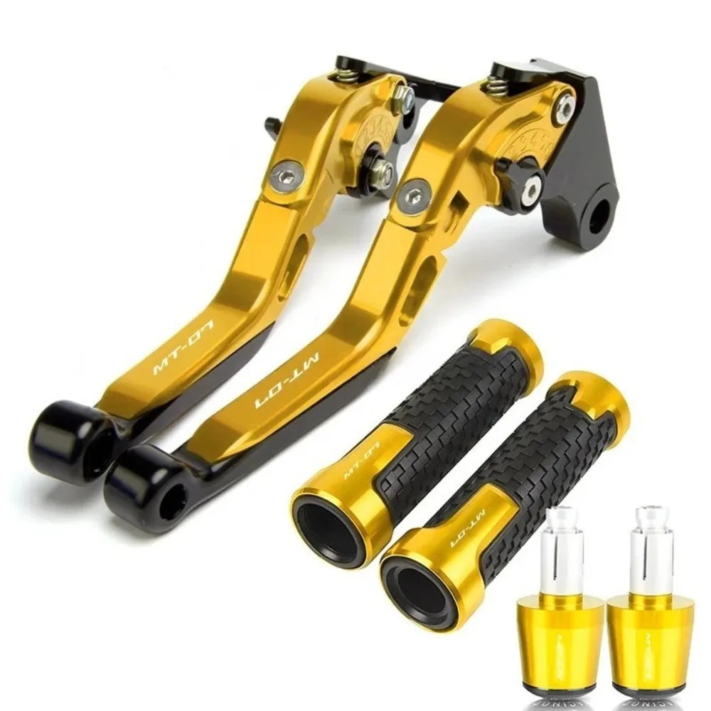 Motorcycle CNC Adjustable Folding Extendable Brake Clutch Levers Handle For Yamaha MT-07 FZ-07 MT 07 FZ07 MT07 FZ 07 2014-2025