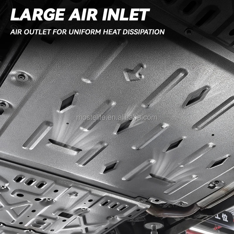 2025 Hot Sale Aluminum Motor Battery Guard Under Bottom Protection Engine Guard Chassis Skid Plate For BYD Leopard 8 Accessories