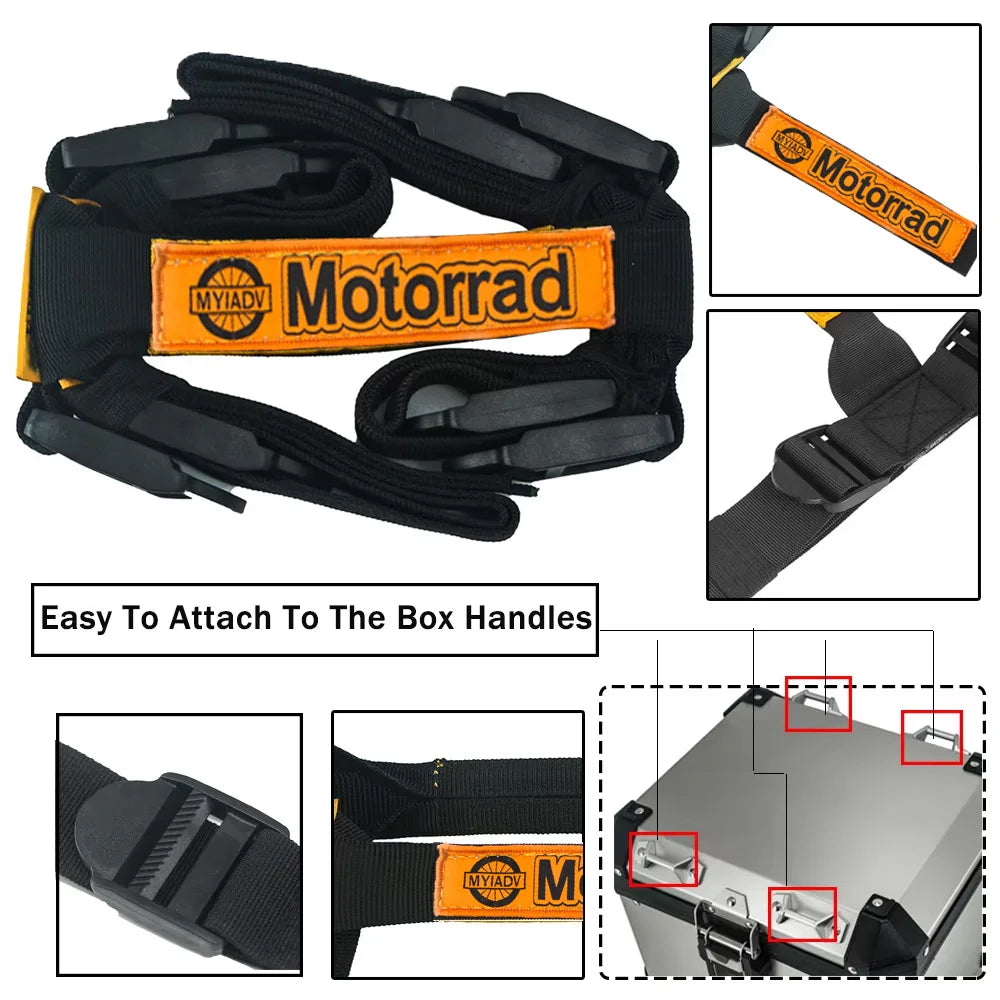 R1200GS R1250GS Adv Motorcycle Handle Rope Panniers Aluminum Side Box Top Case Adjustable For BMW R 1250 1200 GS F850GS G310GS