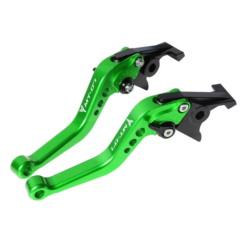 لطراز Yamaha MT-07/FZ-07 2014-2021 مجموعة ذراع قابض وفرامل CNC، مقابض قابلة للتعديل، إكسسوارات دراجات نارية
