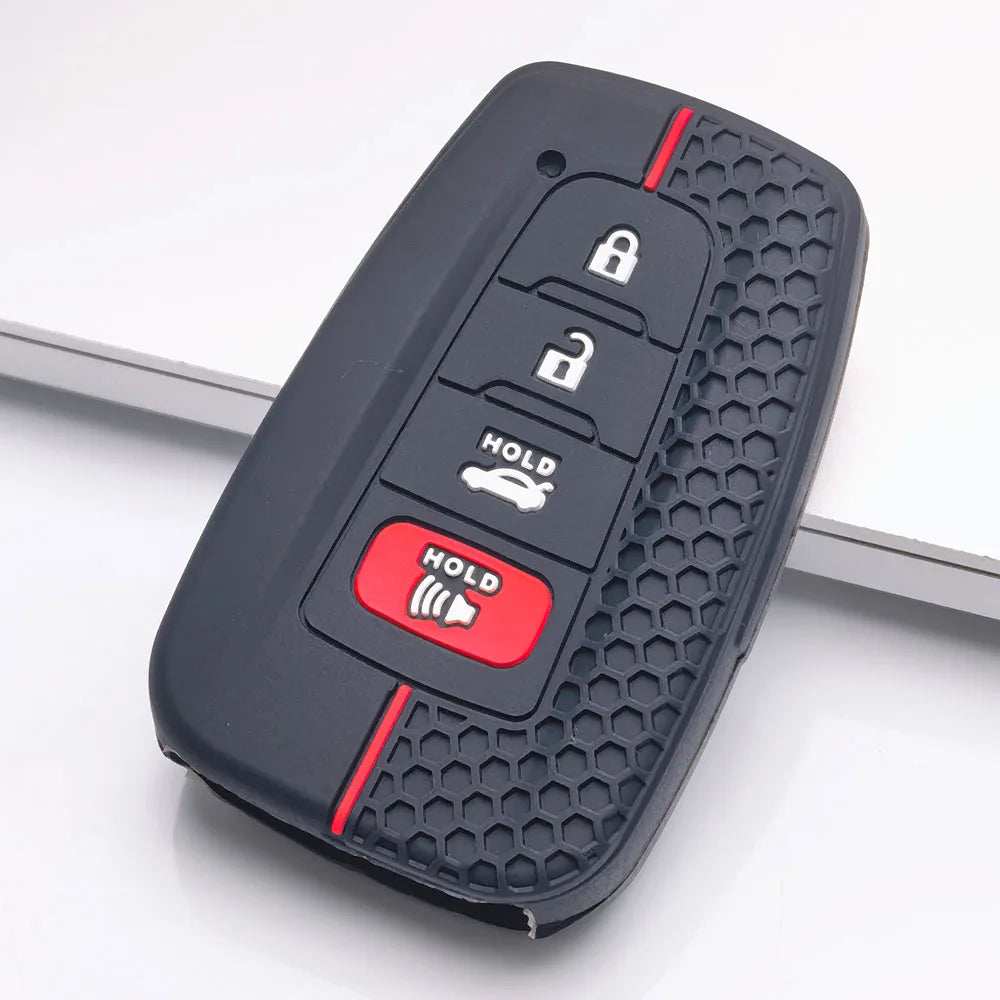 Silicone Remote Car Key Case Cover for Toyota CHR Camry Corolla RAV4 Highlander C-HR Prius Land Cruiser Prado Shell Accessories