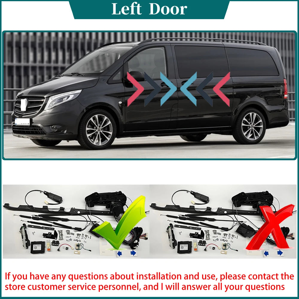for Mercedes Benz V Class V200 V220 V250 EQV e Vito eVito W447 Automatic Electric MPV Side Power Sliding Door Control System