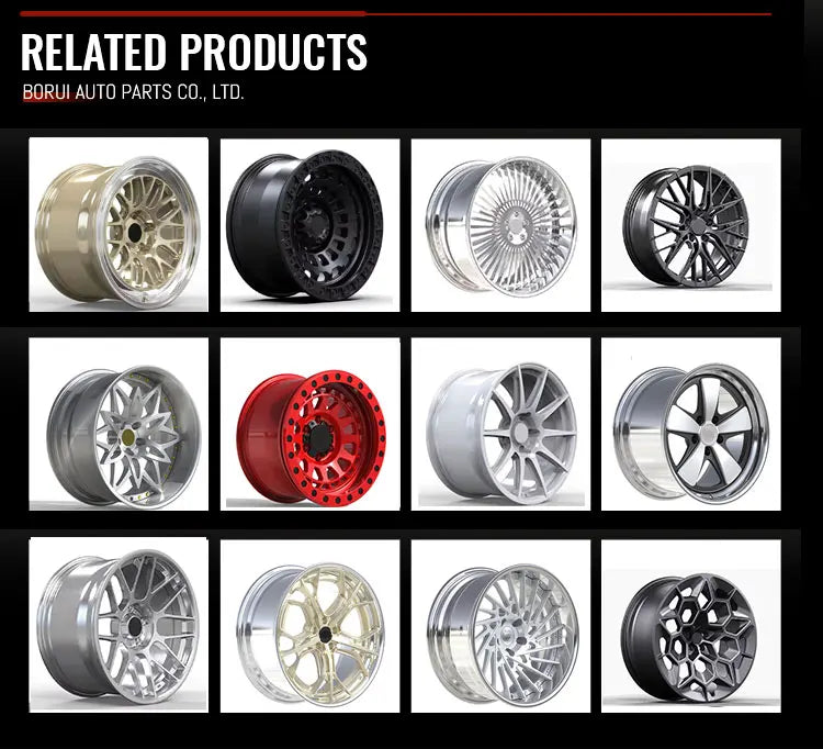 Matt Light Black 2-Piece Forged Wheels 5-Spoke With Black Bolts For BMW For Audi For Mercedes For Porsche