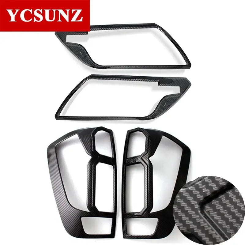 Head Tail Light Cover Trim For Nissan Navara Np300 D23 2014 2015 2016 2017 2018 2019 2020 Double Cabin Car Accessories