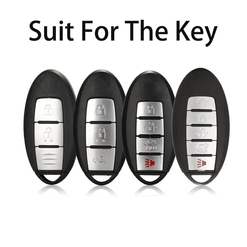 Creative Key Case for Nissan Qashqai Car Model 3 4 Button for J11 J10 X Trail T32 Versa Note Patrol Remote Smart Car Key Cover