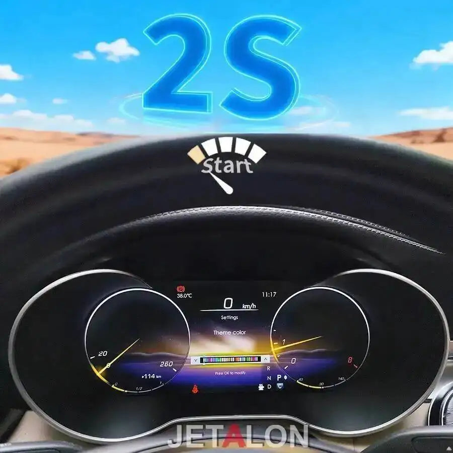 S 12.3 Inch LCD Dashboard Screen Smart Cluster for Mercedes Benz V-Class V260 V250 W447 2016-2019 Speedometer Instrument Cluster