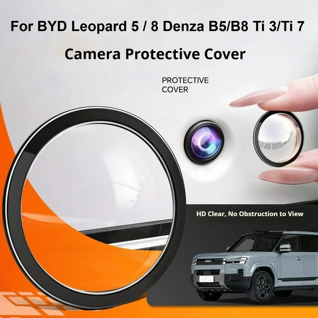 For BYD Leopard 5 8 Denza B5 B8 Ti 3 Ti 7 Car Camera Protection Cover 360° Panoramic Anti-fog Function Camera Lens Cover