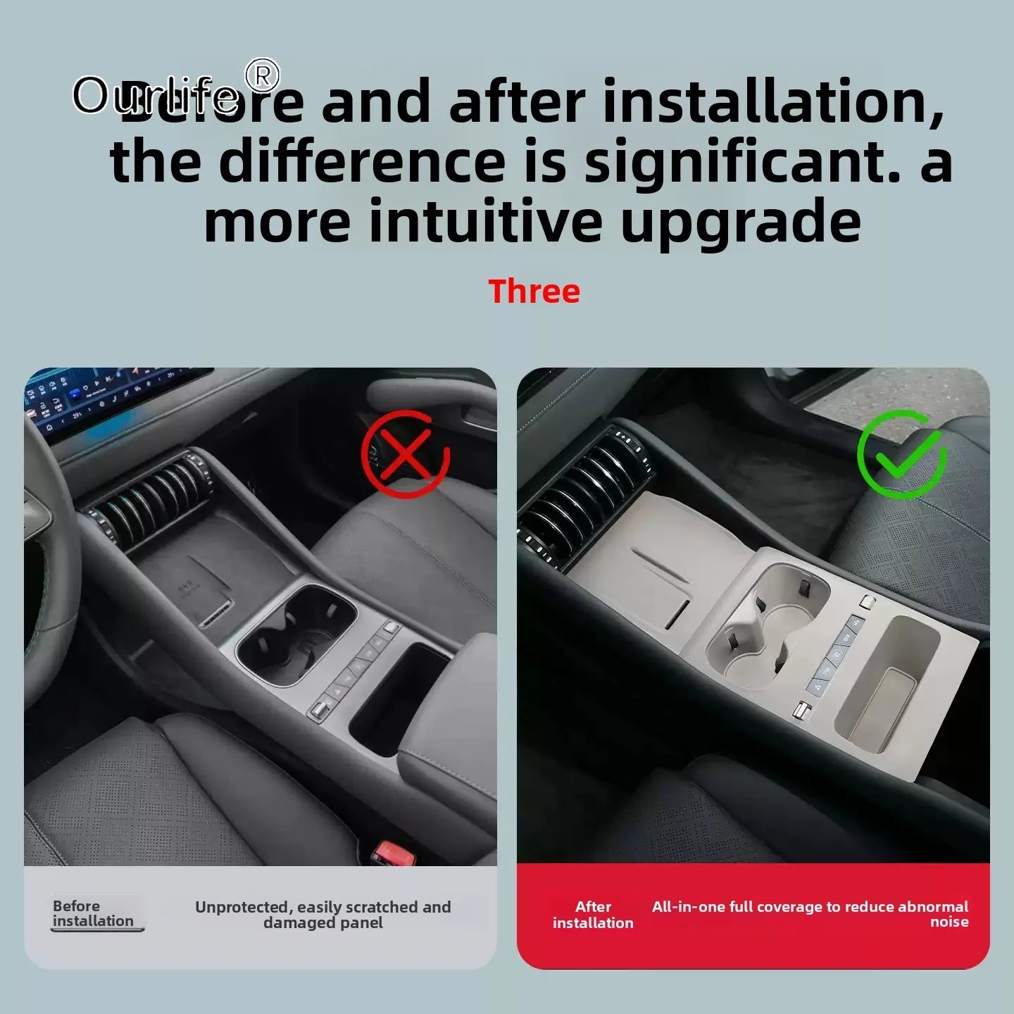 Center Console Silicone Pad,For BYD Atto 3 Evo Accessories 2026,Strong Anti-Slip Waterproof Splash-Proof Temperature-Resistant