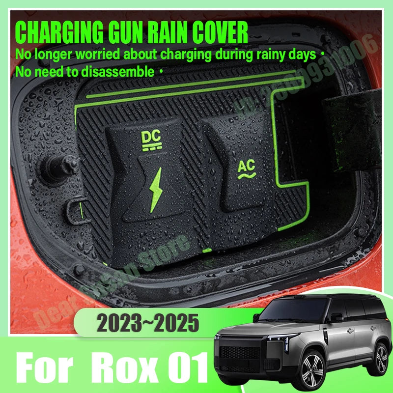 EV Car Charging Rain Covers For Polestones Rox 01 Accessories 2023~2025 Charging Gun Dustproof Waterproof Protection Cases Parts