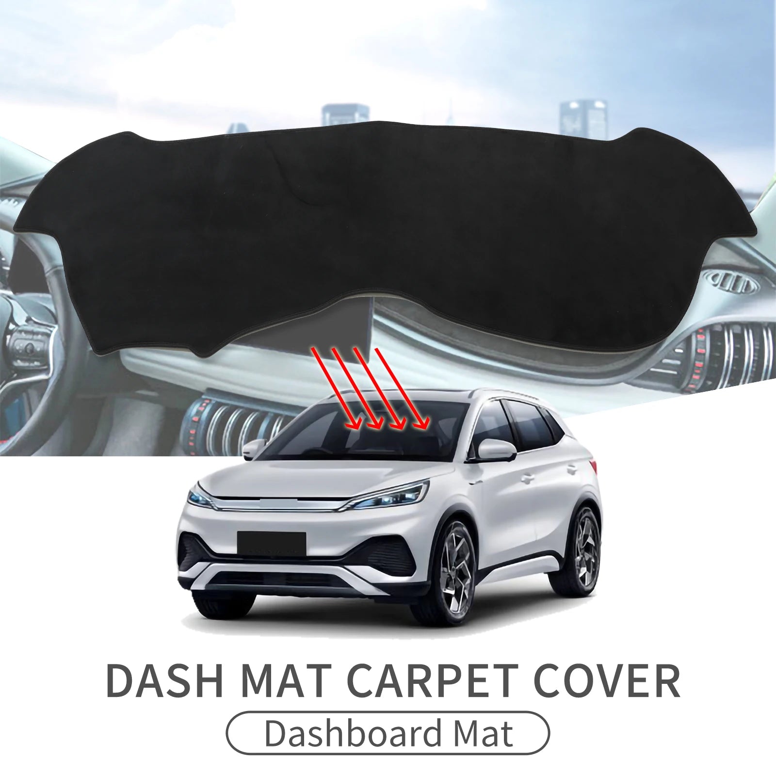 for BYD Atto 3 ATTO3 2021 2022 2023 2024 Car Dashboard Mat Dash Mat Dashmat Sunshade Protective Carpet