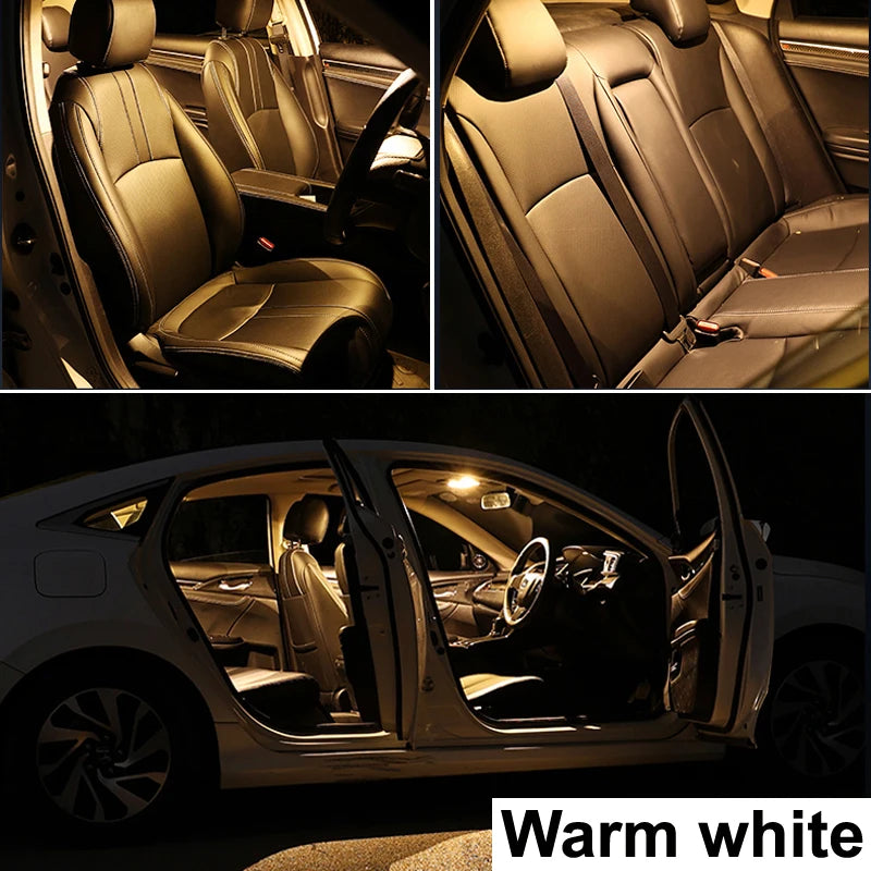 13Pcs Cars Accessories For Nissan Altima L34 2019 2020 2021 2022 2023 2024 Canbus Dome License Plate LED Interior Light Bulb Kit