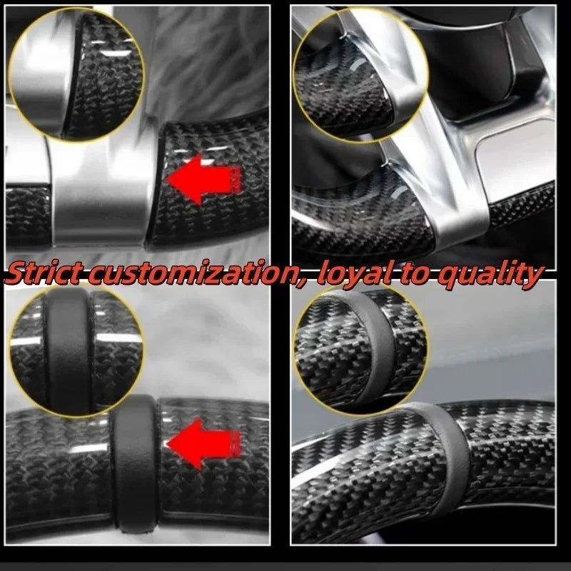 Customized Custom Leather Car Steering Wheel For Toyota Land Cruiser LC200 LC300 Prado 120 150 200 LC79 LC70 LC76 Steering Whee