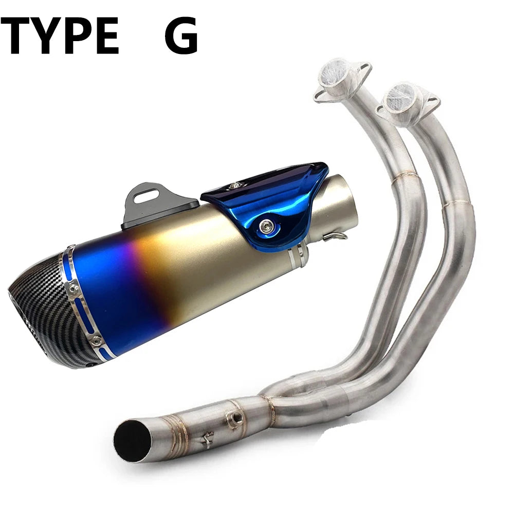 Hot Sale Motorcycle Exhaust Full Systems Pipe Motorcycle Muffler Escape Moto Racing YZF MT07 FZ07 TRACER For Yamaha MT-07 FZ-07