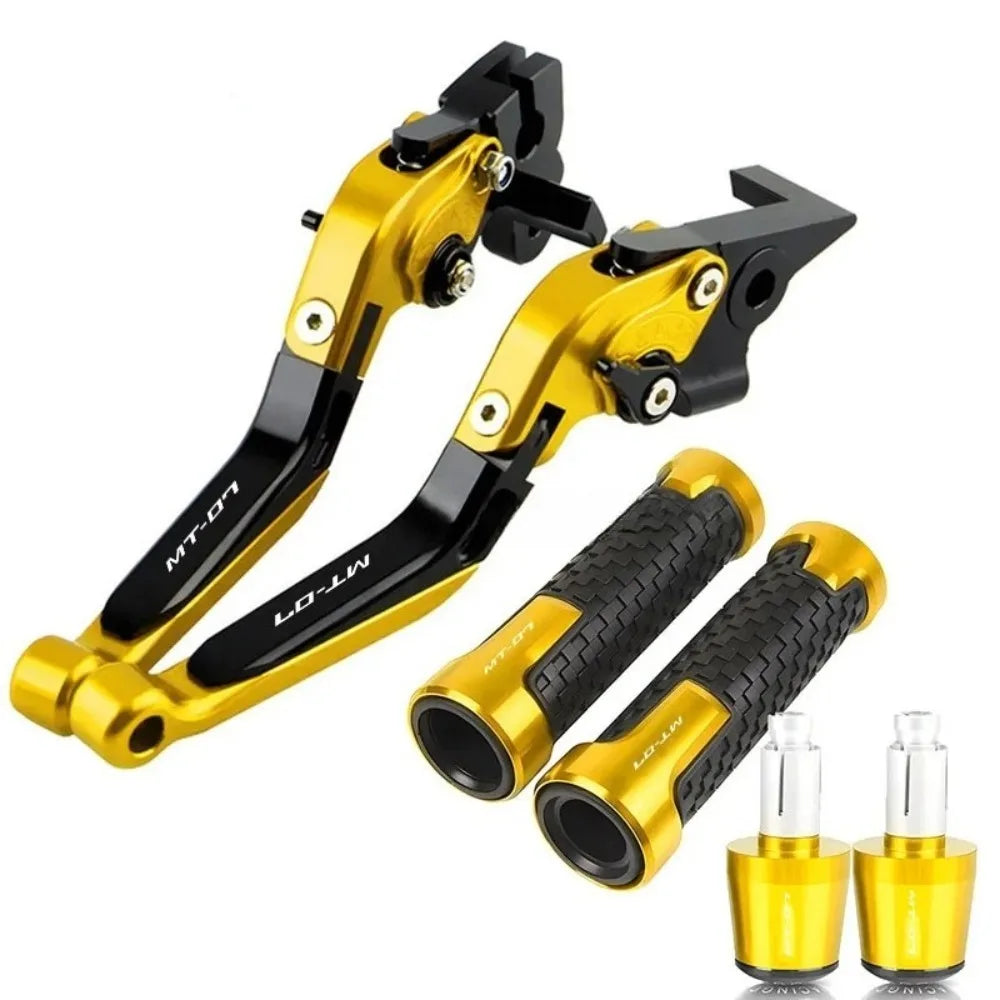 Motorcycle CNC Adjustable Folding Extendable Brake Clutch Levers Handle For Yamaha MT-07 FZ-07 MT 07 FZ07 MT07 FZ 07 2014-2025