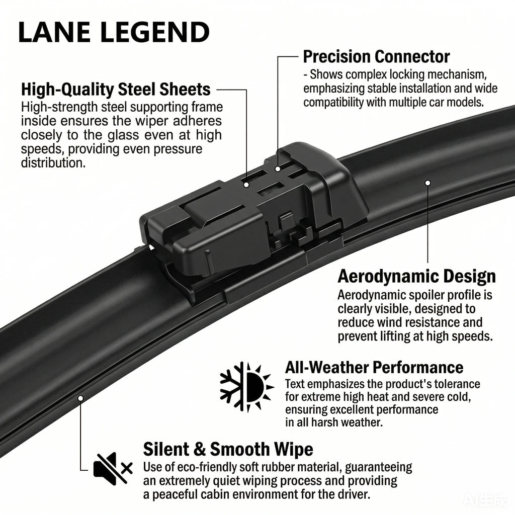1set Front & Rear Windshield Wiper Blades Windscreen Wipers 2018 2019 2020 2021 2022 Accessories For Nissan Leaf ZE1 2017-2023