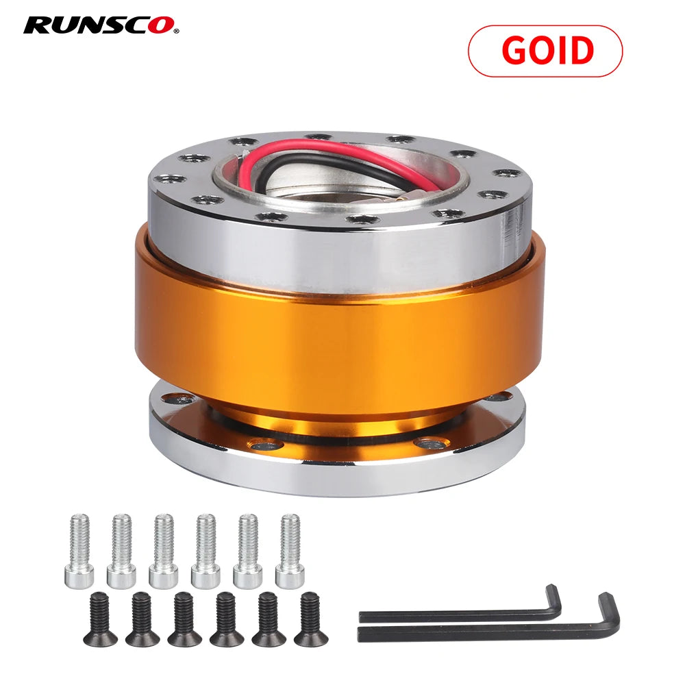 Universal Car Auto Steering Wheel Quick Release Hub Adapter Snap Off Boss Kit Car Accessories