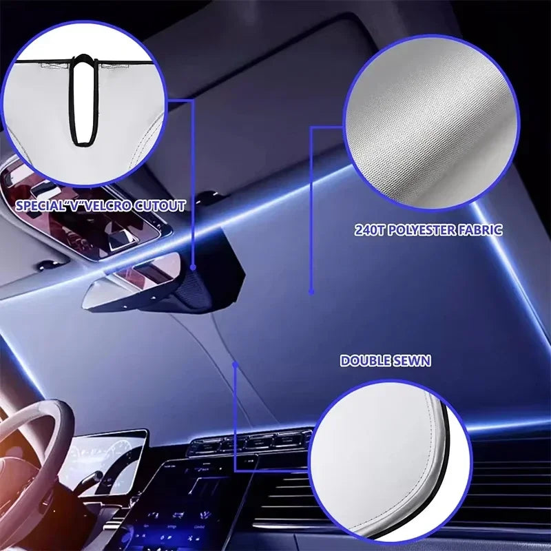 Car Sun Visor Windshield Sunshade Heat Insulation Summer Cooling Auto Accessories Physical Cooling