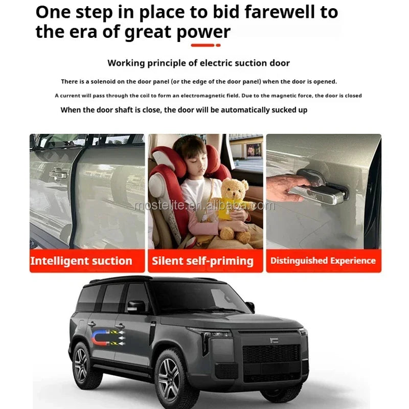 Wholesale Auto Parts Car Door Soft Close Electric Suction Cup Lock Door Smart Electric Suction Door for Rox 01 Accessories