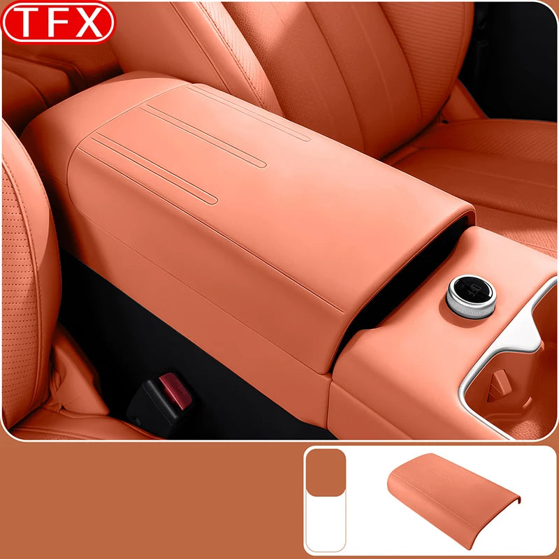 For BYD Leopard Titanium 7 2025 2026 Car Styling Armrest Box Cover Interior Center Console Armrest Protective Cover Accessories