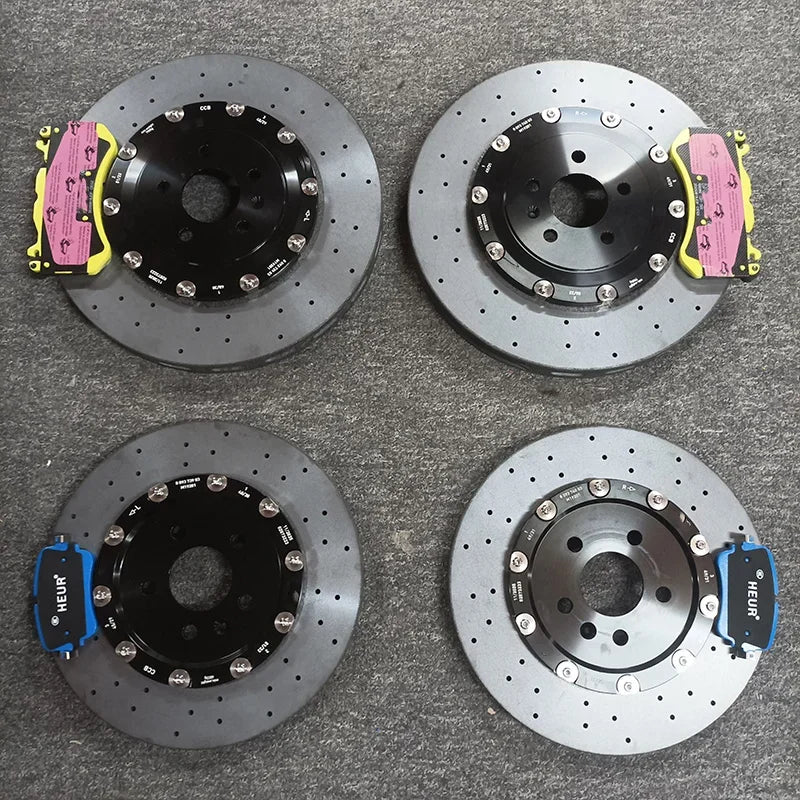 New Carbon Ceramic Lightweight Disc Brake Rotors 10 Pot with Rear EPB Caliper for Mercedes W213 G82  W205 Ceramic Disc W167