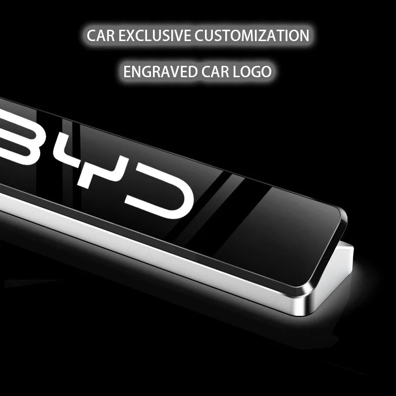 Car Metal Mobile Phone Number Temporary Parking Plate For BYD Leopard 5 8 Dolphin Seal U Dm I Shark 6 Seagull Atto3 Song Tan Qin