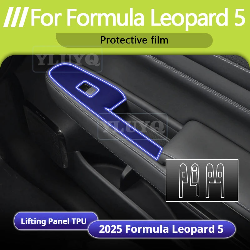 For BYD Formula Leopard 5 8 Car Interior Protection Film TPU Center Console Anti-Scratch Film Car Interior Stickers