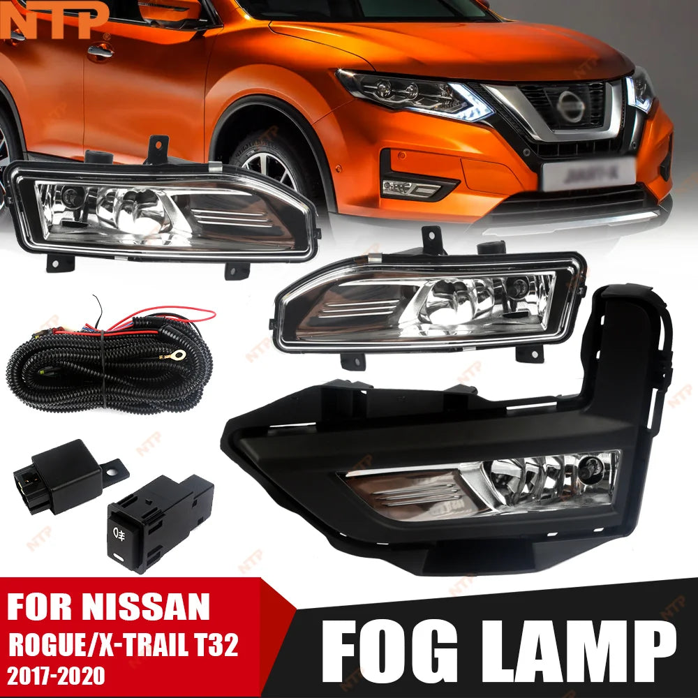 For NISSAN ROGUE X-TRAIL 2017 2018 2019 2020 LED Fog Light Kit Compatible with Models Version Automotive Lighting Accessories
