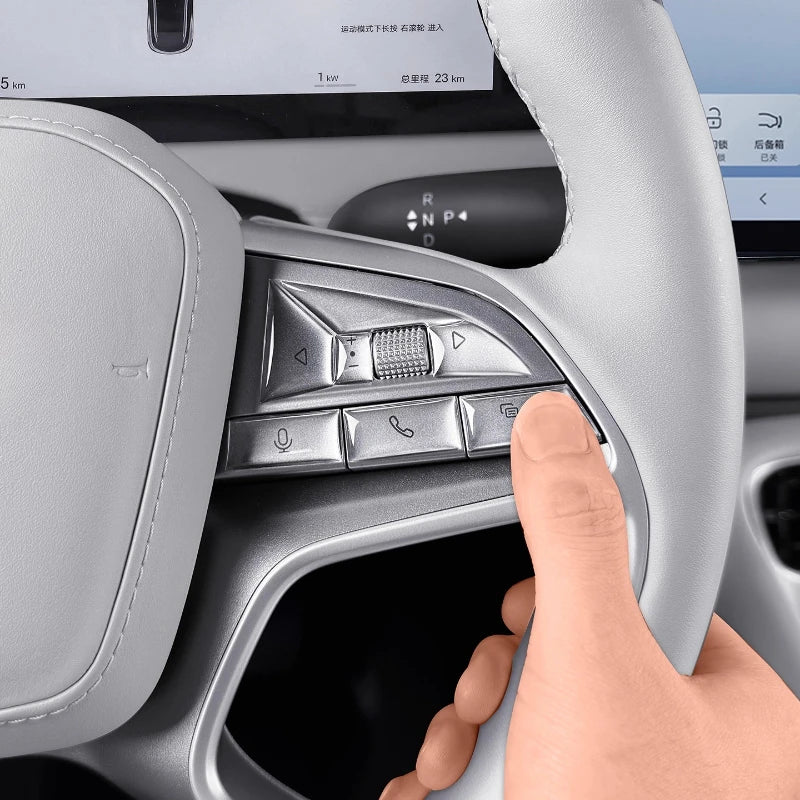 For BYD Sealion 06 Dmi/Ev Steering Wheel Epoxy Button Patch Interior Scratch Resistant Button Protector Automobiles Accessories