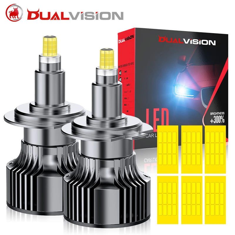 360 Degree CSP H7 H11 LED Car Headlamp For Lens H8 H9 9006 9005 HB3 HB4 9012 HIR2 1:1 Mini Spotlight High Low Beam Turbo Fan LED