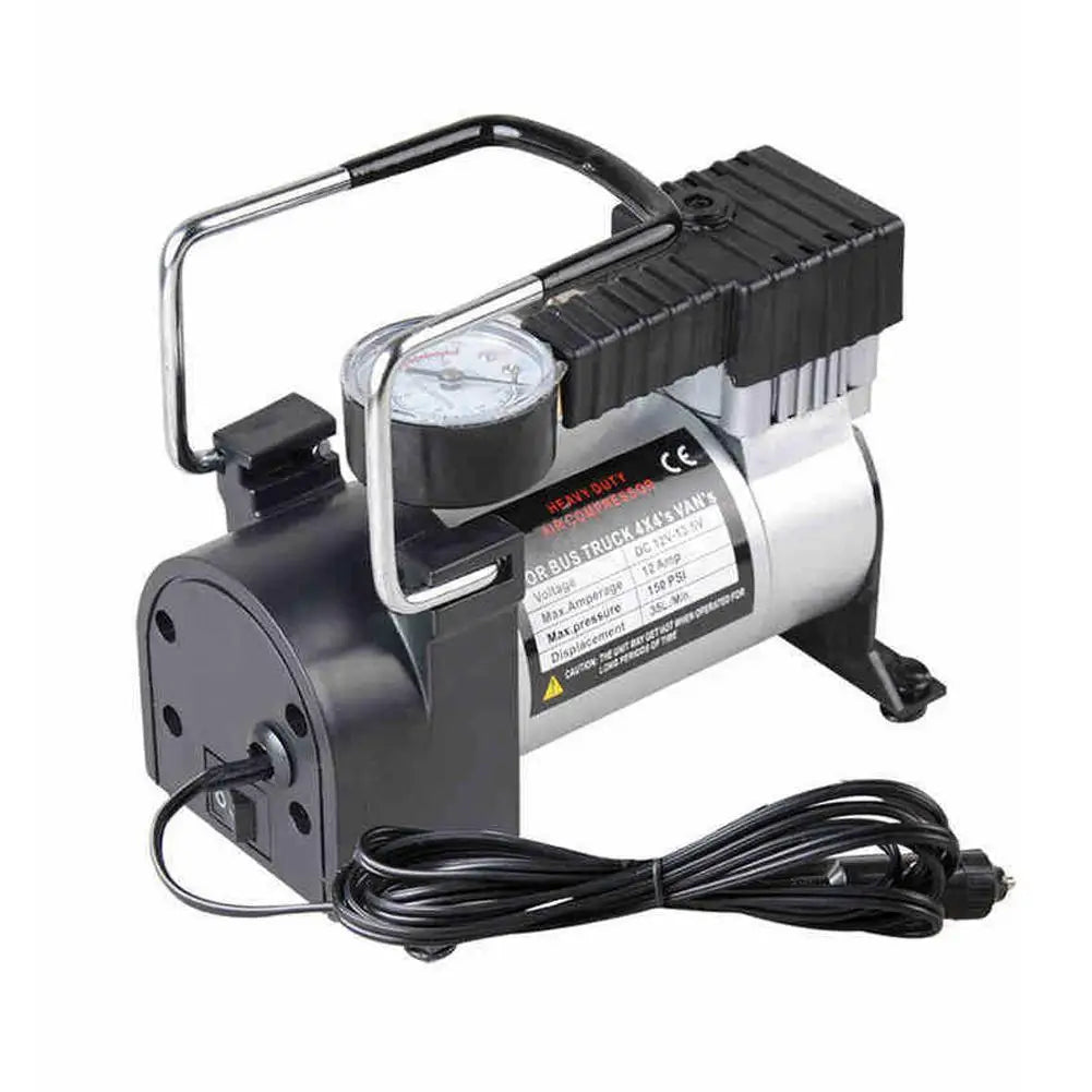 12V 200 PSI Heavy Duty Deluxe Metal Air Compressor Tire Digital Car Pump With Tyre Inflator Inflatable Pressure Gauge W6B7