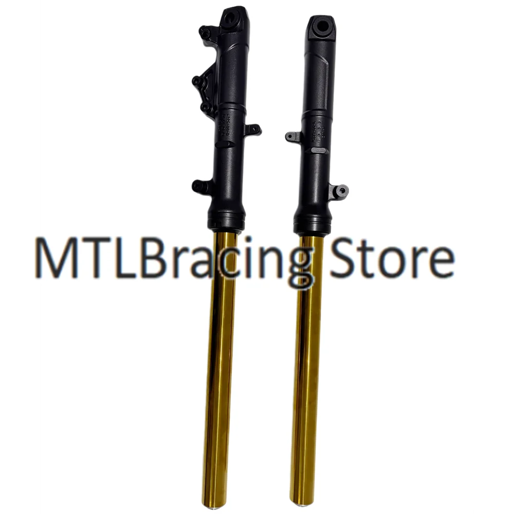 Motorcycle Front Fork Shock Absorption Assembly For Kawasaki EX400 NINJA 400 2018-2024 Used DLC Gold Fork Suspension Leg