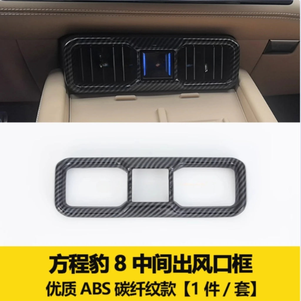 For BYD Leopard 8 2025 Car Decorative parts for the water cup cover plate of the central control air outlet gear shift panel