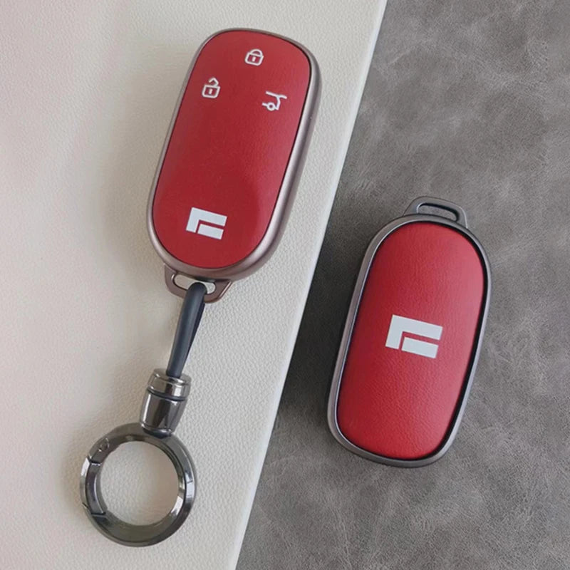 Customized TPU Car Key Case Cover Holder Key Shell Buckle For Geely ROX 01 2024