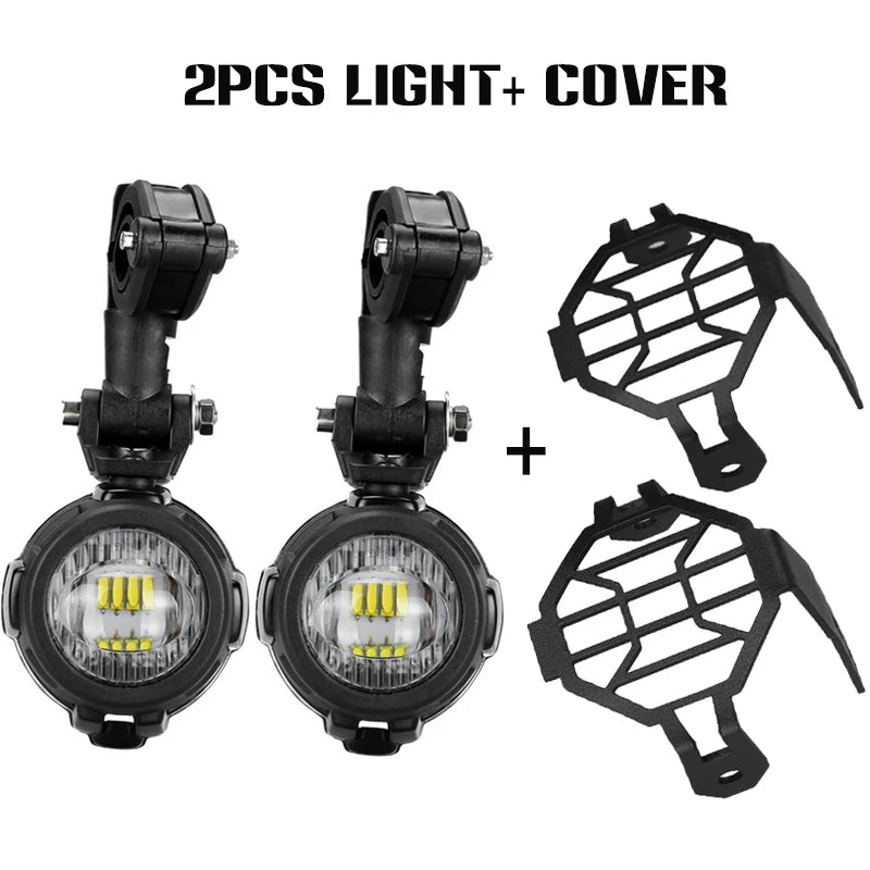 مصابيح LED مساعدة للدراجات النارية، كشافات ضباب قيادة موضعية لبينيلي TRK502 TRK502x لياماها FJR1300 MT 09 07 لهوندا CRF1000L