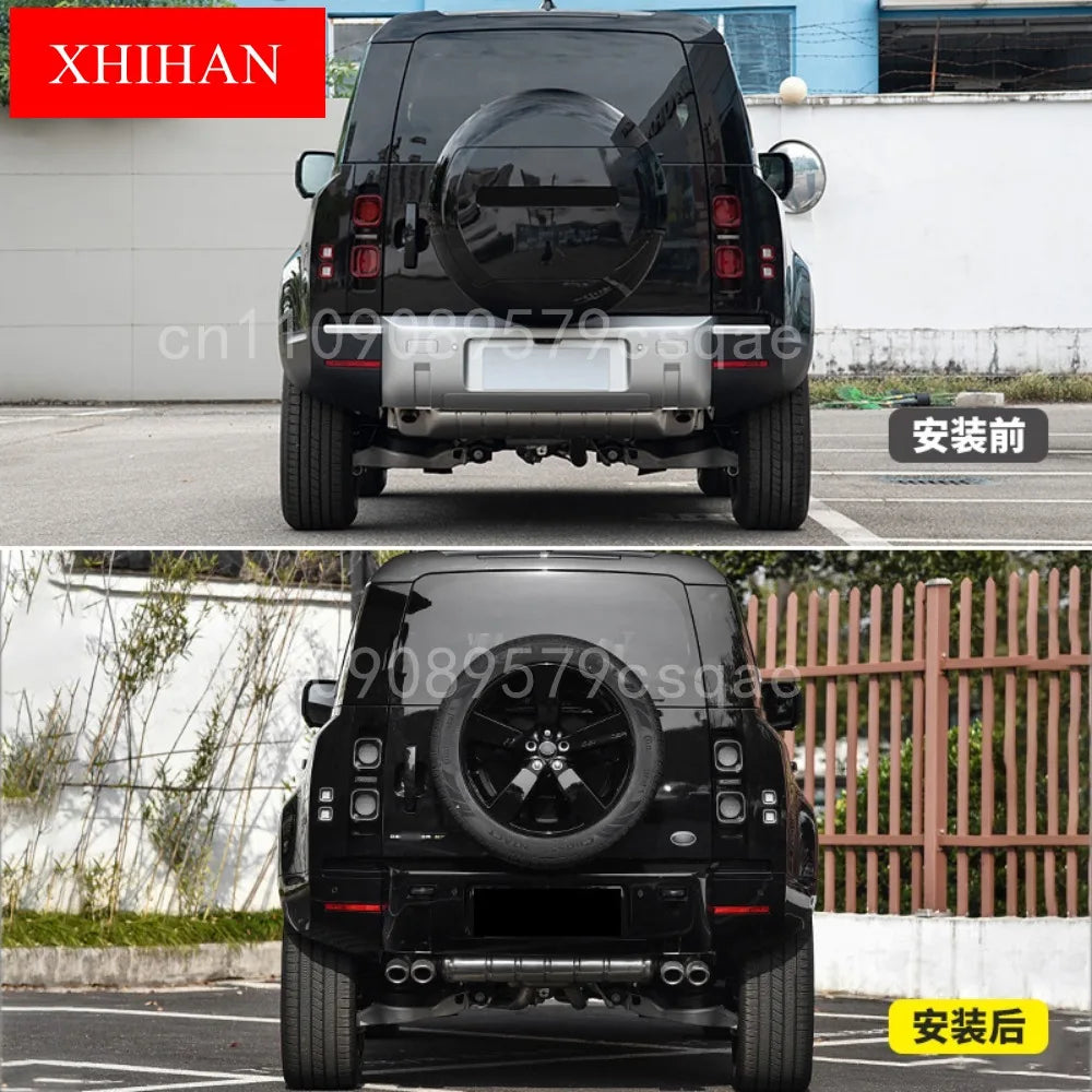 Car Body kit for Land Rover Defender 90 110 130 007 20-25 modified Front Rear Bumper Lip Bumper lower guard Spare Tire Cover