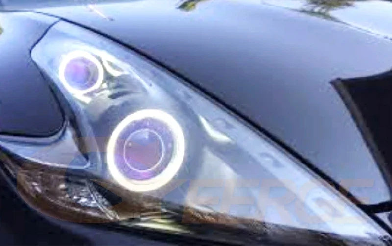For Nissan 370Z 370 Z Z34 Fairlady 2009 - 2020 Day Light Excellent Ultra Bright COB Led Angel Eyes Kit Halo Rings