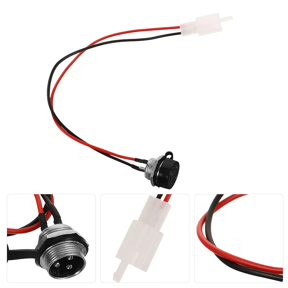 4 Pcs Electric Motorcycle Charging Port for Razor Bike Ebike Replacement Parts Connector Scooters