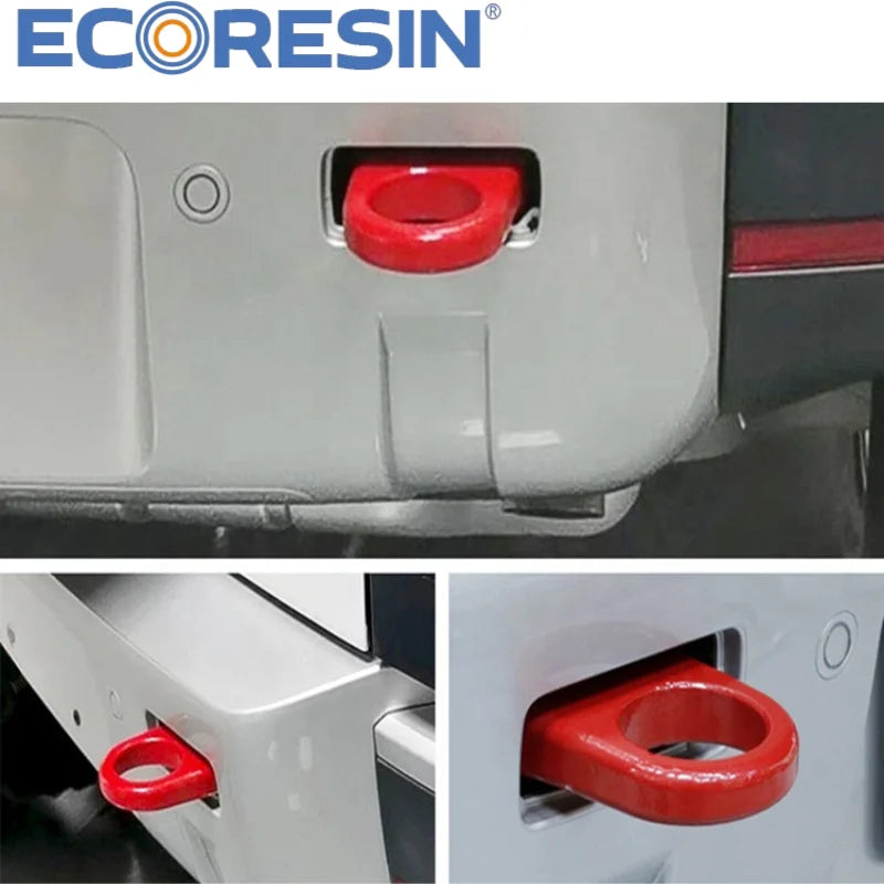 Rear Trailer Hook for Land Rover Defender 2020-2025 90/110/130 Heavy Duy Steel Alloy Tow Hook, Black/Red Options Towing Ring Par