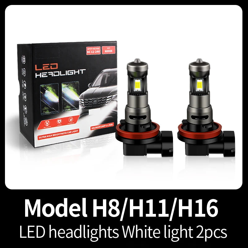 2PCS CANbus H11 LED Headlight Bulb 70W 12000LM High Low Foglight For NISSAN QASHQAI 2 (J11) 2017-2023 2018 2019 2020 2021 2022