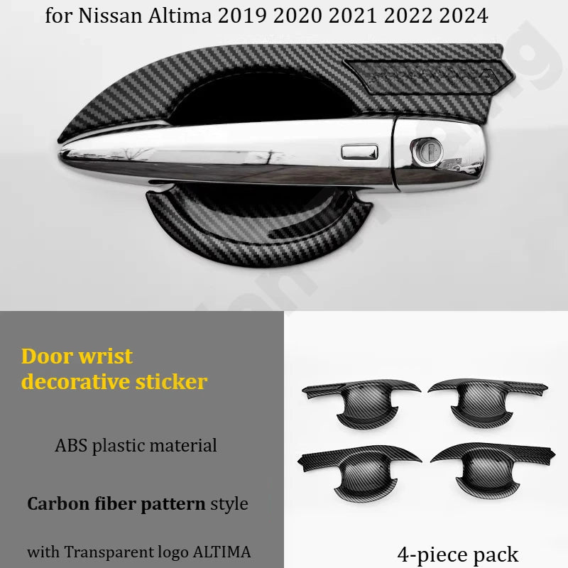 for Nissan Altima 2019-2024 Door bowl door handle decoration sticker/door handle anti scratch sticker/modified accessories