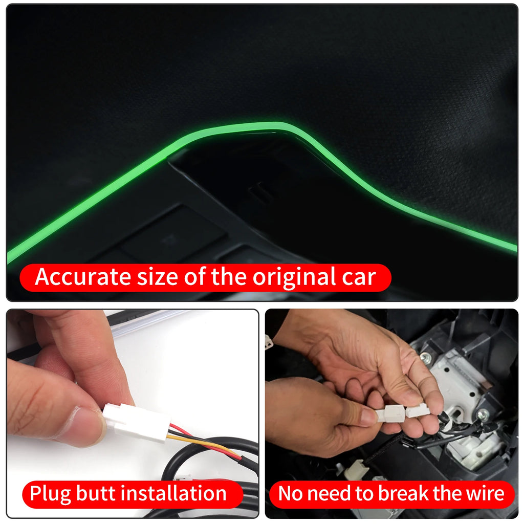 For 2021-2026 2022 2023 2024 Toyota Land Cruiser 300 LC300 Car Interior Roof Ambient Light Strip Decorative LED Atmosphere Lamp